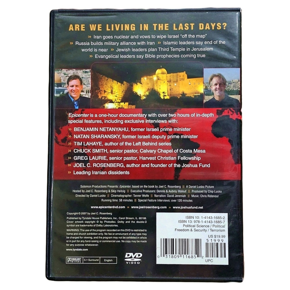 Epicenter Joel Rosenberg DVD 031809116852 Middle East Prophecy Documentary EUC - Picture 2 of 6